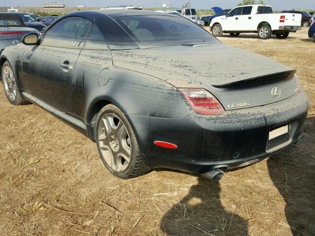 JTHFN45Y789019281 - 2008 LEXUS SC 430 BLACK photo 3