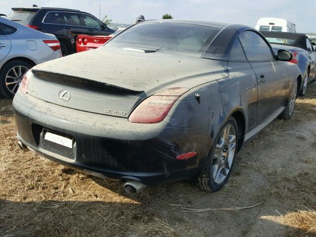 JTHFN45Y789019281 - 2008 LEXUS SC 430 BLACK photo 4