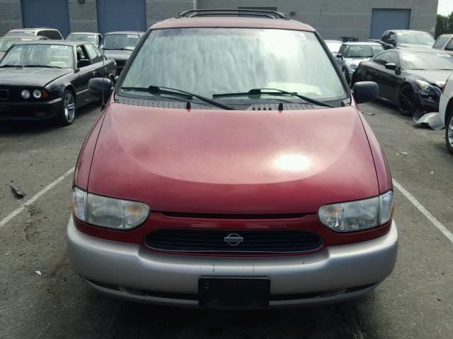 4N2XN11T8YD836526 - 2000 NISSAN QUEST SE BURGUNDY photo 9