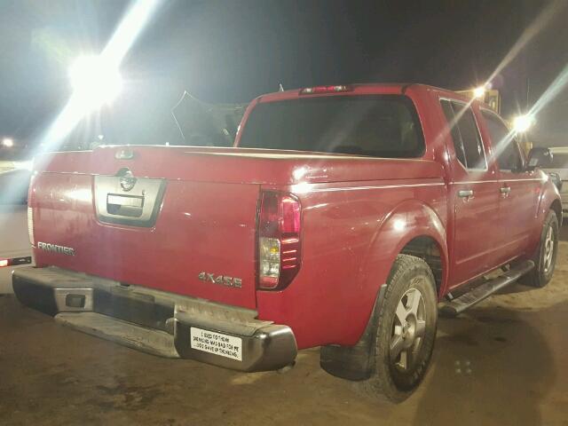 1N6AD07W85C408347 - 2005 NISSAN FRONTIER RED photo 4