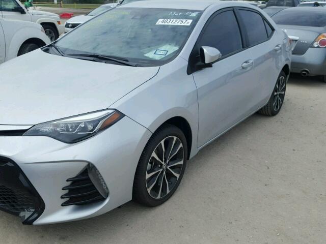 5YFBURHE8HP638287 - 2017 TOYOTA COROLLA L SILVER photo 2