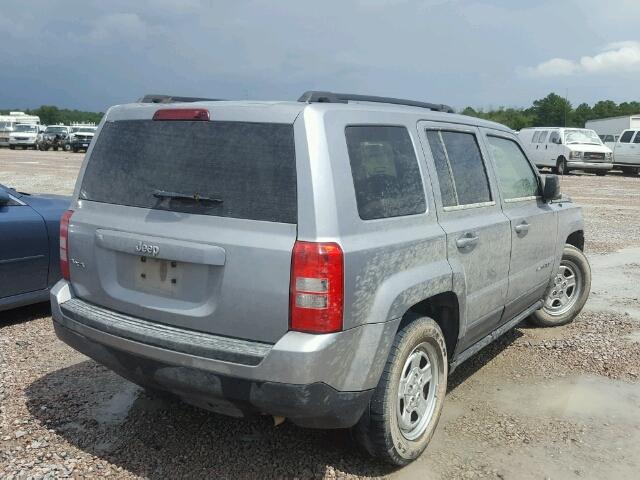 1C4NJRBB4FD130399 - 2015 JEEP PATRIOT SP GRAY photo 4