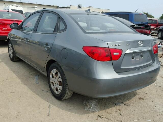 KMHDU4AD5AU020054 - 2010 HYUNDAI ELANTRA BL GRAY photo 3