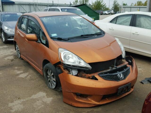 JHMGE88409S046823 - 2009 HONDA FIT SPORT ORANGE photo 1