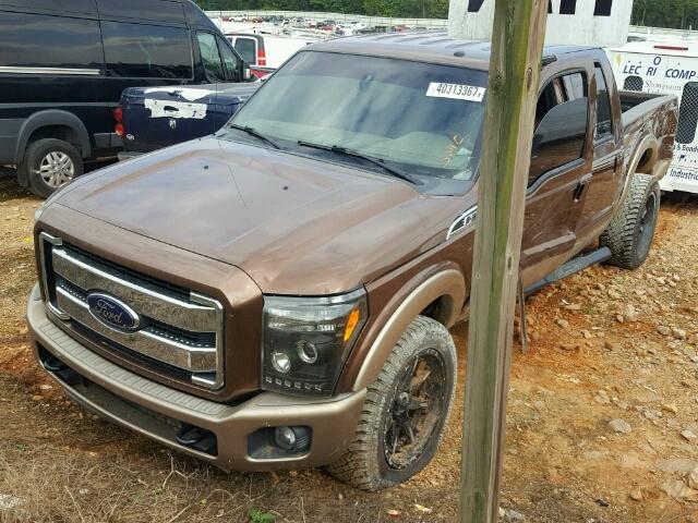 1FT8W3BT0CEA95161 - 2012 FORD F350 SUPER BROWN photo 2
