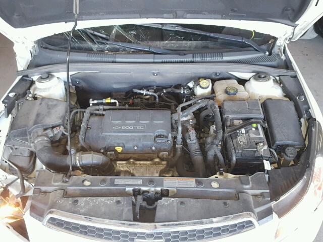 1G1PD5SB5E7332151 - 2014 CHEVROLET CRUZE WHITE photo 7