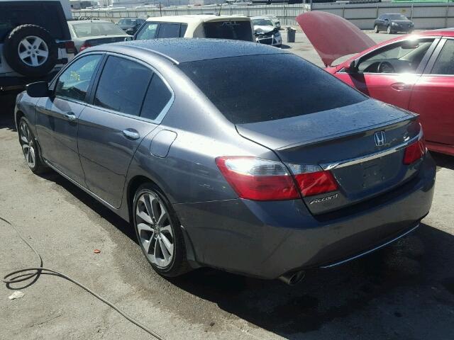 1HGCR2E50DA252545 - 2013 HONDA ACCORD GRAY photo 3