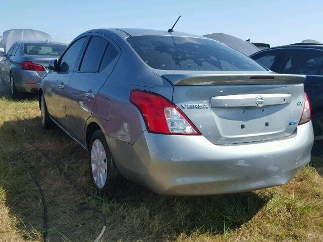 3N1CN7AP3EL867649 - 2014 NISSAN VERSA S/S GRAY photo 3