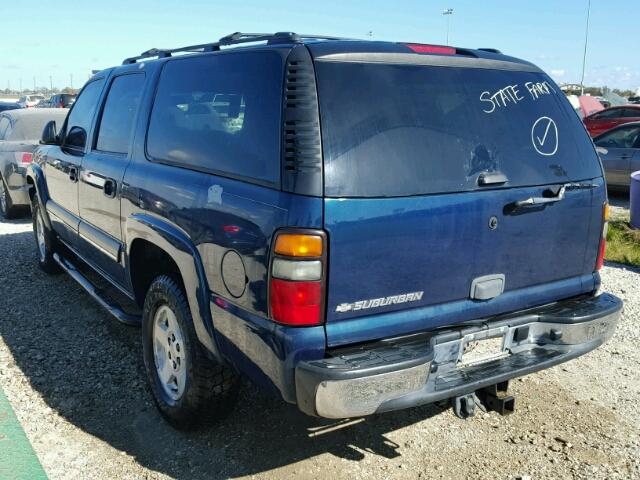 1GNEC16Z56J129919 - 2006 CHEVROLET SUBURBAN C BLUE photo 3