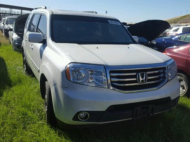 5FNYF3H94DB044600 - 2013 HONDA PILOT WHITE photo 1