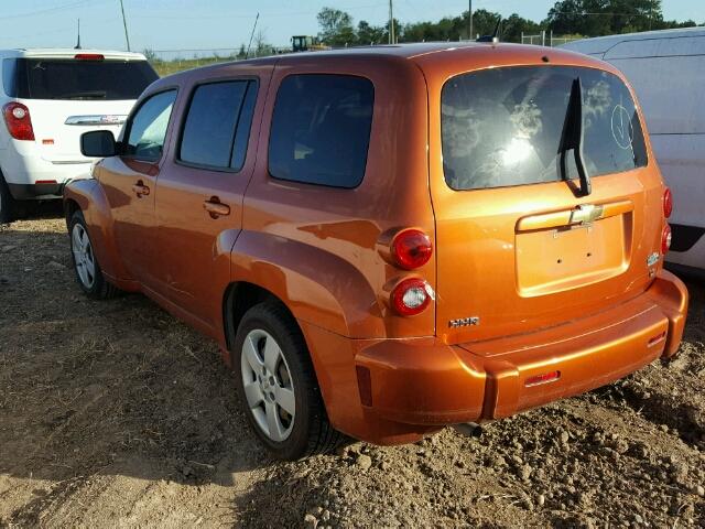 3GNCA13D48S670807 - 2008 CHEVROLET HHR LS ORANGE photo 3