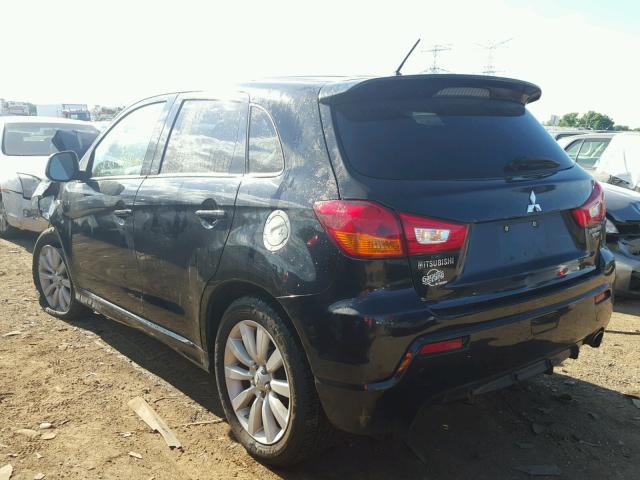 JA4AP4AU9BZ012598 - 2011 MITSUBISHI OUTLANDER BLACK photo 3