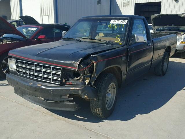 1GCCS14Z7K8182709 - 1989 CHEVROLET S TRUCK BLACK photo 2