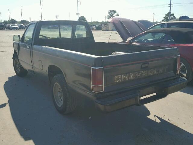 1GCCS14Z7K8182709 - 1989 CHEVROLET S TRUCK BLACK photo 3