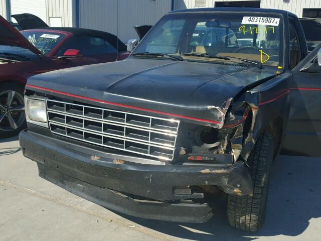 1GCCS14Z7K8182709 - 1989 CHEVROLET S TRUCK BLACK photo 7