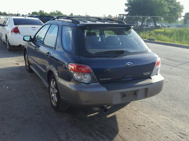 JF1GG686X6H805221 - 2006 SUBARU IMPREZA OU BLUE photo 3