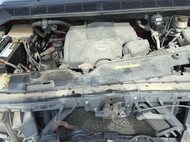 1N6BA07A87N214894 - 2007 NISSAN TITAN XE BURGUNDY photo 7