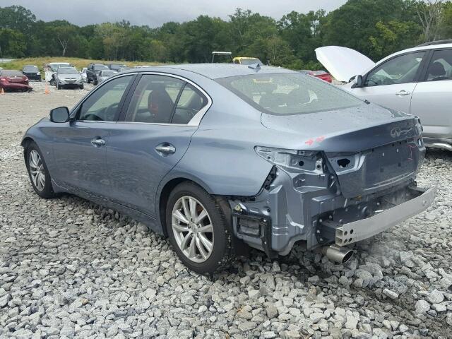 JN1BV7AP1EM674367 - 2014 INFINITI Q50 BASE SILVER photo 3