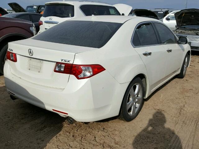 JH4CU2F63AC029032 - 2010 ACURA TSX WHITE photo 4