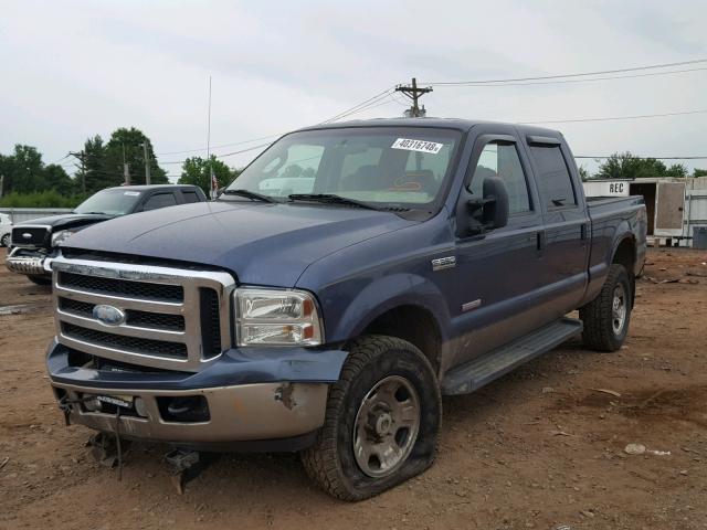 1FTWW31PX6EB74398 - 2006 FORD F350 SRW S BLUE photo 2