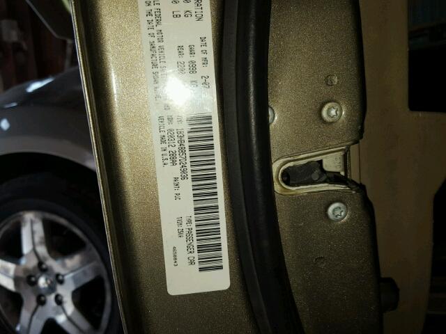 1B3HB48B57D249036 - 2007 DODGE CALIBER SX BROWN photo 10