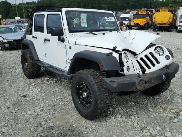 1C4HJWDG0GL117810 - 2016 JEEP WRANGLER U WHITE photo 1