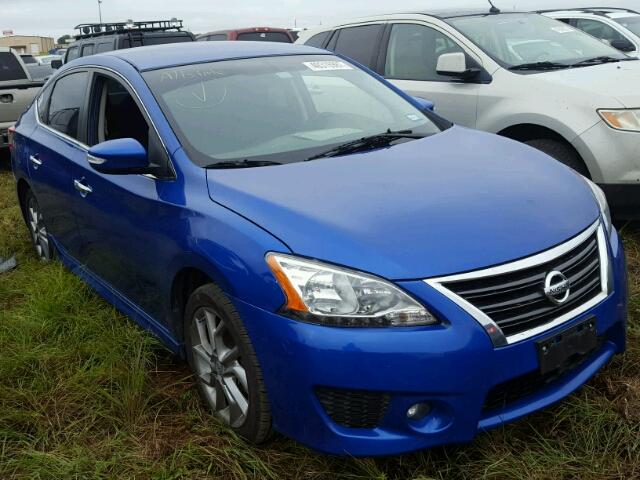 3N1AB7AP3FY257223 - 2015 NISSAN SENTRA BLUE photo 1