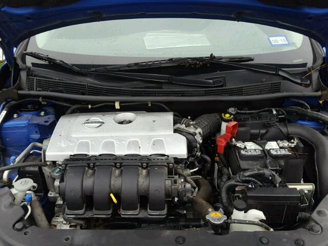 3N1AB7AP3FY257223 - 2015 NISSAN SENTRA BLUE photo 7