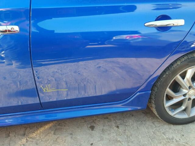 3N1AB7AP3FY257223 - 2015 NISSAN SENTRA BLUE photo 9