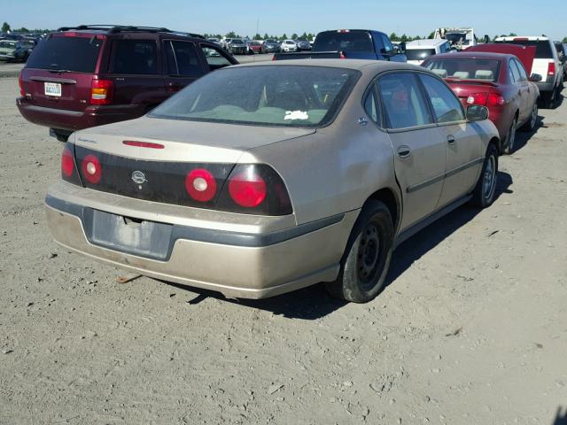 2G1WF52E559279594 - 2005 CHEVROLET IMPALA SILVER photo 4