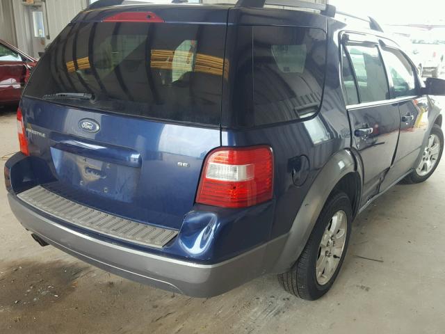 1FMDK02167GA28643 - 2007 FORD FREESTYLE BLUE photo 4