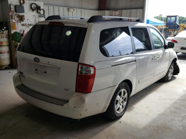 KNDMB233366090344 - 2006 KIA SEDONA EX WHITE photo 4