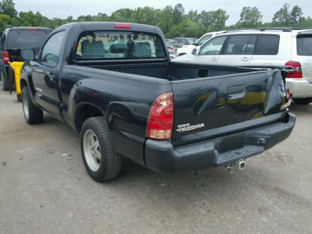 5TENX22N08Z531796 - 2008 TOYOTA TACOMA BLACK photo 3