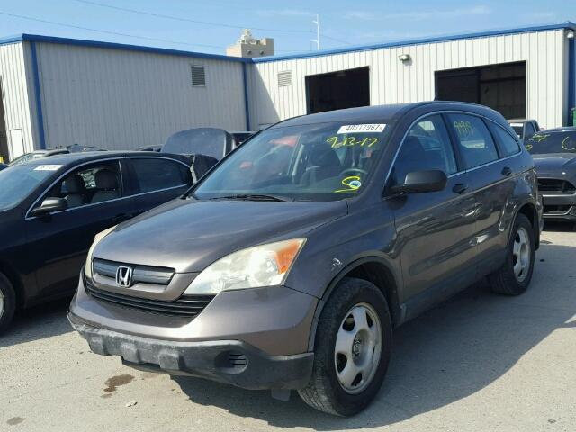 3CZRE38379G700447 - 2009 HONDA CR-V LX TAN photo 2