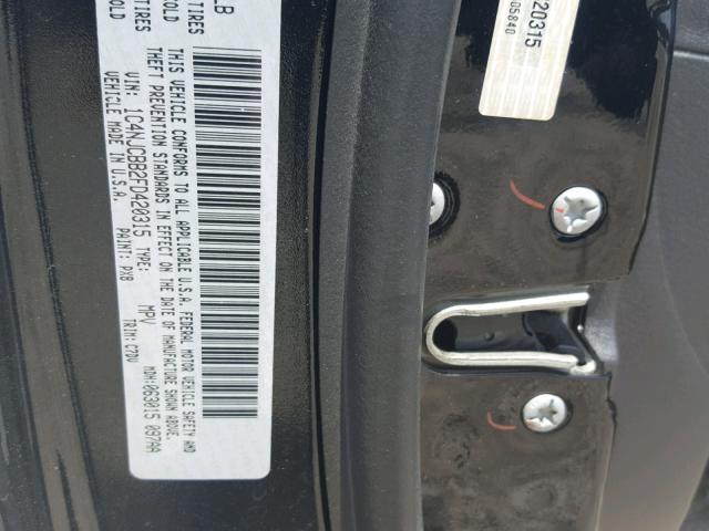 1C4NJCBB2FD420315 - 2015 JEEP COMPASS SP BLACK photo 10