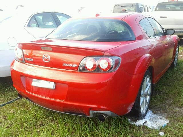 JM1FE174290400522 - 2009 MAZDA RX8 RED photo 4