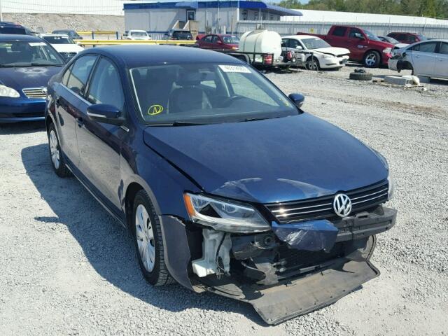 3VWDP7AJ6DM404403 - 2013 VOLKSWAGEN JETTA SE BLUE photo 1