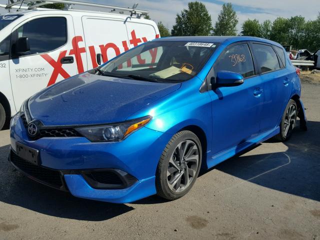 JTNKARJE8GJ517809 - 2016 TOYOTA SCION IM BLUE photo 2