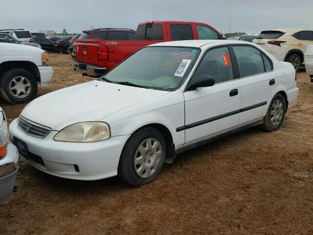 1HGEJ6675XL021348 - 1999 HONDA CIVIC WHITE photo 2