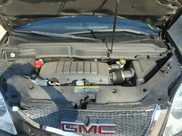 1GKLVMED2AJ141346 - 2010 GMC ACADIA SLT GRAY photo 7