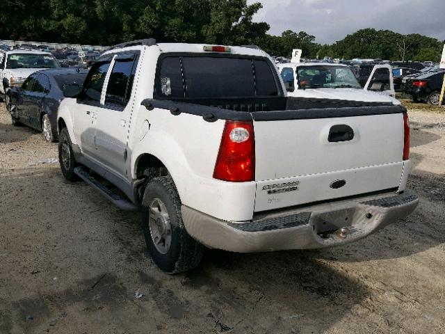 1FMZU67E23UB07253 - 2003 FORD EXPLORER S WHITE photo 3