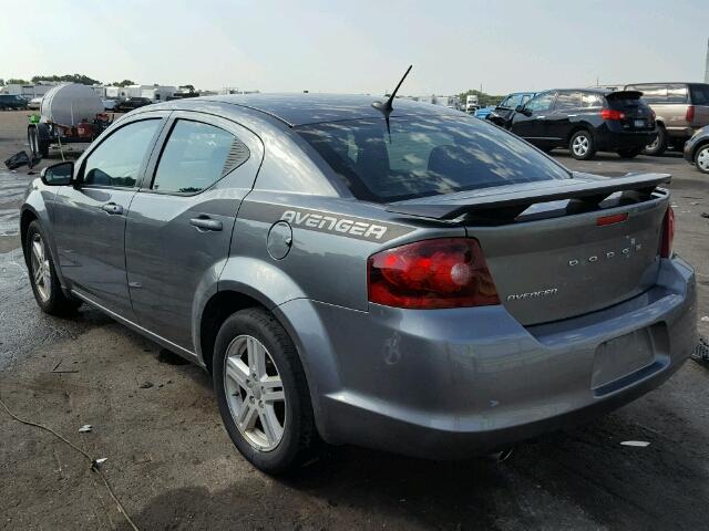 1C3CDZCG1DN507999 - 2013 DODGE AVENGER SX GRAY photo 3