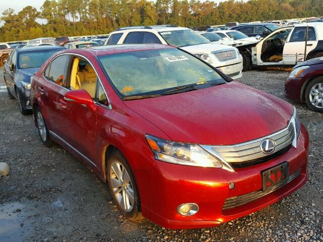 JTHBB1BA8A2005417 - 2010 LEXUS HS RED photo 1