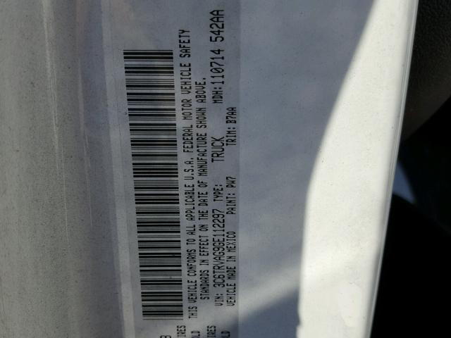 3C6TRVAG9GE112297 - 2016 RAM PROMASTER 白色 照片 10