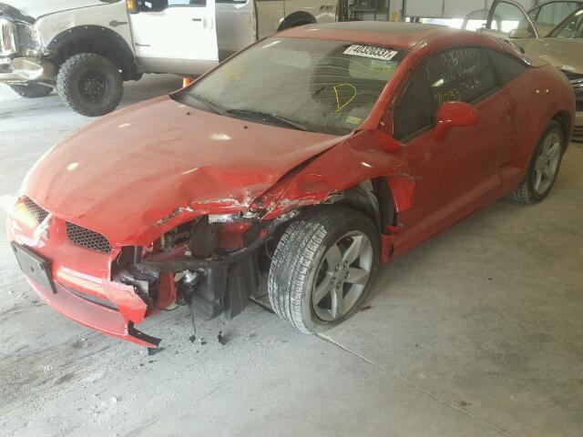 4A3AK24F17E005775 - 2007 MITSUBISHI ECLIPSE RED photo 2