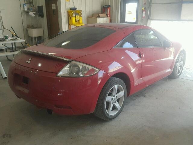 4A3AK24F17E005775 - 2007 MITSUBISHI ECLIPSE RED photo 4