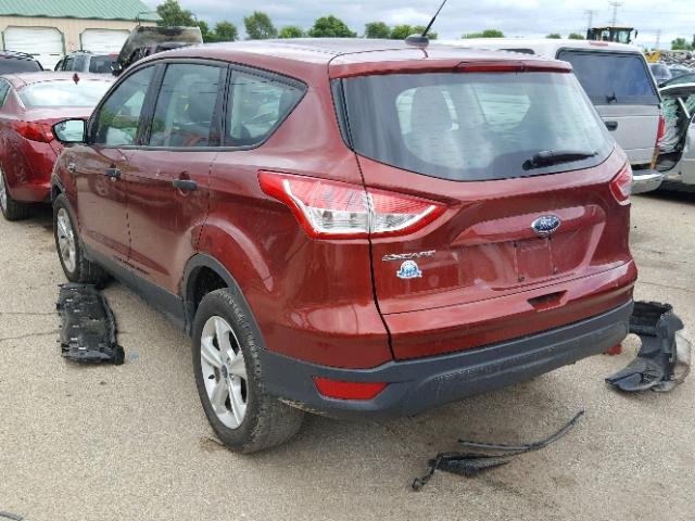 1FMCU0F71FUC33291 - 2015 FORD ESCAPE S RED photo 3