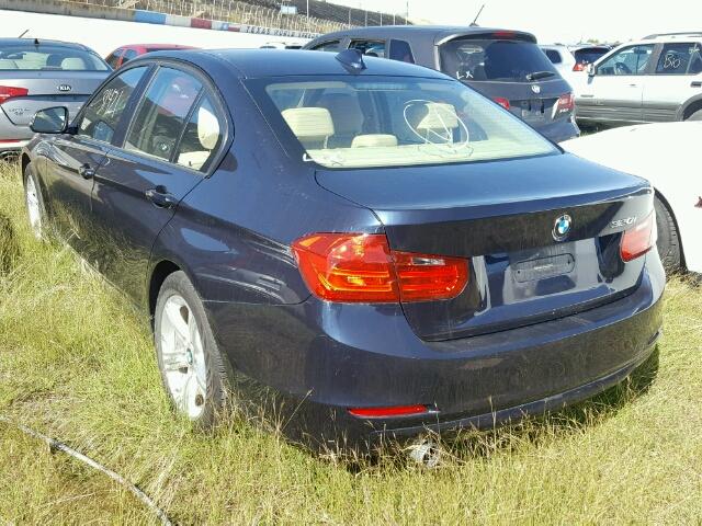 WBA3B1G55FNT63403 - 2015 BMW 320 BLUE photo 3
