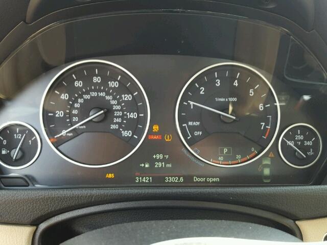 WBA3B1G55FNT63403 - 2015 BMW 320 BLUE photo 8