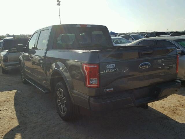 1FTEW1CP2GKE92872 - 2016 FORD F150 GRAY photo 3